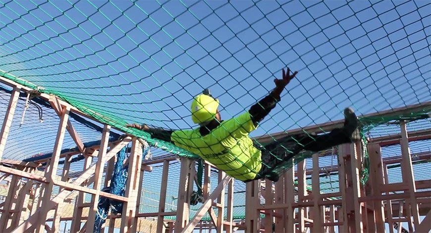 Construction safety net